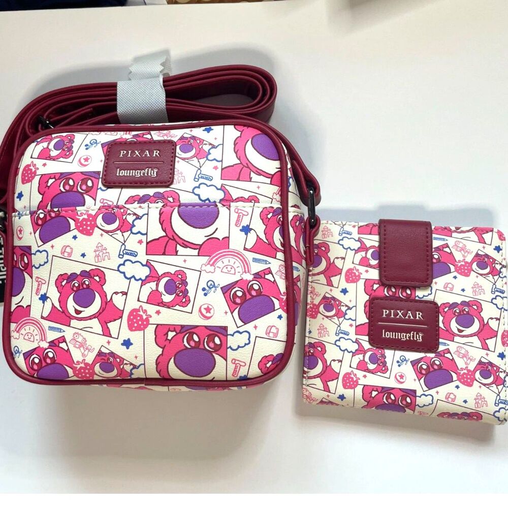 Lotso Crossbody & Wallet Set Loungefly Disney Pixar Toy Story
